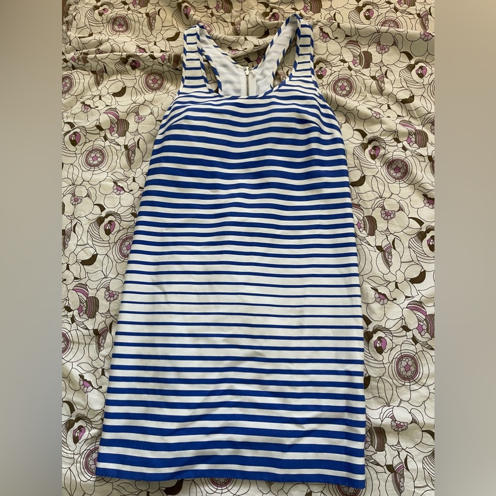 Stripped banana republic dress